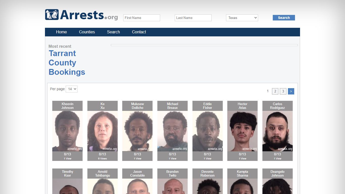 Tarrant County Arrests and Inmate Search